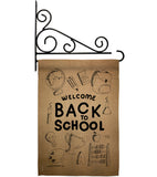 Welcome Back - School & Education Special Occasion Vertical Impressions Decorative Flags HG115106 Made In USA