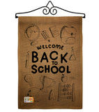 Welcome Back - School & Education Special Occasion Vertical Impressions Decorative Flags HG115106 Made In USA