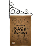 Welcome Back - School & Education Special Occasion Vertical Impressions Decorative Flags HG115106 Made In USA