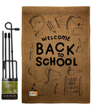 Welcome Back - School & Education Special Occasion Vertical Impressions Decorative Flags HG115106 Made In USA