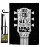 Rock Music - School & Education Special Occasion Vertical Impressions Decorative Flags HG115212 Made In USA