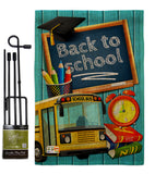 Welcome Back to School - School & Education Special Occasion Vertical Impressions Decorative Flags HG137158 Made In USA
