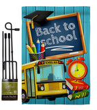 Welcome Back to School - School & Education Special Occasion Vertical Impressions Decorative Flags HG137158 Made In USA