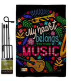 Belongs to Music - School & Education Special Occasion Vertical Impressions Decorative Flags HG137195 Made In USA