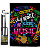 Belongs to Music - School & Education Special Occasion Vertical Impressions Decorative Flags HG137195 Made In USA