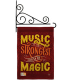 Music Strong - School & Education Special Occasion Vertical Impressions Decorative Flags HG192195 Made In USA