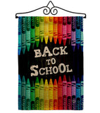 School and Crayons - School & Education Special Occasion Vertical Impressions Decorative Flags HG192543 Made In USA