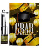 Grad Party - School & Education Special Occasion Vertical Impressions Decorative Flags HG192603 Made In USA