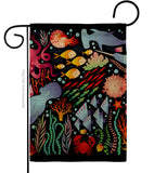 Sea Aquarium Friends - Sea Animals Coastal Vertical Impressions Decorative Flags HG192693 Made In USA