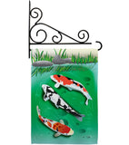 Koi - Sea Animals Coastal Vertical Impressions Decorative Flags HG107002 Made In USA