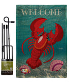 Lobster - Sea Animals Coastal Vertical Impressions Decorative Flags HG107026 Made In USA