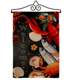 Seafood - Sea Animals Coastal Vertical Impressions Decorative Flags HG107069 Made In USA