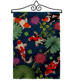 Koi Pond - Sea Animals Nature Vertical Impressions Decorative Flags HG107077 Made In USA