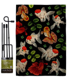 Oranda Pond - Sea Animals Nature Vertical Impressions Decorative Flags HG137628 Made In USA