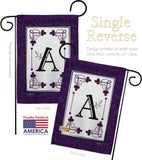 Classic A Initial - Simply Beauty Interests Vertical Impressions Decorative Flags HG130001 Made In USA