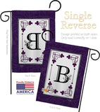 Classic B Initial - Simply Beauty Interests Vertical Impressions Decorative Flags HG130002 Made In USA