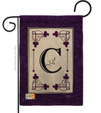 Classic C Initial - Simply Beauty Interests Vertical Impressions Decorative Flags HG130003 Made In USA