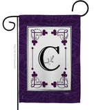 Classic C Initial - Simply Beauty Interests Vertical Impressions Decorative Flags HG130003 Made In USA