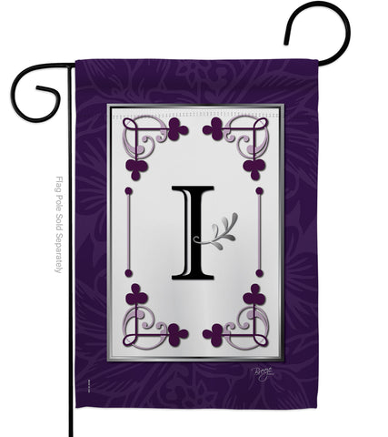 Classic I Initial - Simply Beauty Interests Vertical Impressions Decorative Flags HG130009 Made In USA