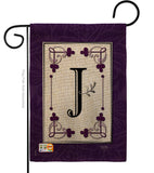 Classic J Initial - Simply Beauty Interests Vertical Impressions Decorative Flags HG130010 Made In USA