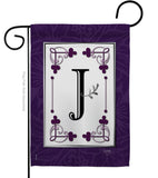 Classic J Initial - Simply Beauty Interests Vertical Impressions Decorative Flags HG130010 Made In USA