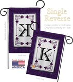 Classic K Initial - Simply Beauty Interests Vertical Impressions Decorative Flags HG130011 Made In USA