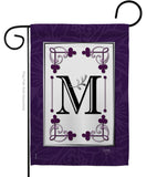 Classic M Initial - Simply Beauty Interests Vertical Impressions Decorative Flags HG130013 Made In USA