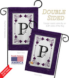 Classic P Initial - Simply Beauty Interests Vertical Impressions Decorative Flags HG130016 Made In USA