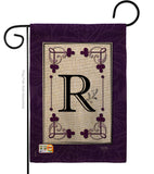Classic R Initial - Simply Beauty Interests Vertical Impressions Decorative Flags HG130018 Made In USA