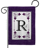 Classic R Initial - Simply Beauty Interests Vertical Impressions Decorative Flags HG130018 Made In USA