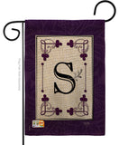 Classic S Initial - Simply Beauty Interests Vertical Impressions Decorative Flags HG130019 Made In USA