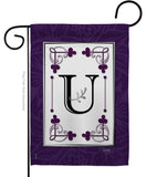 Classic U Initial - Simply Beauty Interests Vertical Impressions Decorative Flags HG130021 Made In USA