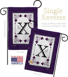 Classic X Initial - Simply Beauty Interests Vertical Impressions Decorative Flags HG130024 Made In USA