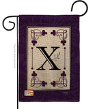 Classic X Initial - Simply Beauty Interests Vertical Impressions Decorative Flags HG130024 Made In USA