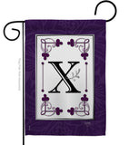 Classic X Initial - Simply Beauty Interests Vertical Impressions Decorative Flags HG130024 Made In USA