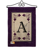 Classic A Initial - Simply Beauty Interests Vertical Impressions Decorative Flags HG130001 Made In USA