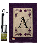 Classic A Initial - Simply Beauty Interests Vertical Impressions Decorative Flags HG130001 Made In USA