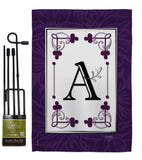 Classic A Initial - Simply Beauty Interests Vertical Impressions Decorative Flags HG130001 Made In USA