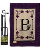 Classic B Initial - Simply Beauty Interests Vertical Impressions Decorative Flags HG130002 Made In USA