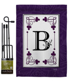 Classic B Initial - Simply Beauty Interests Vertical Impressions Decorative Flags HG130002 Made In USA