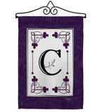 Classic C Initial - Simply Beauty Interests Vertical Impressions Decorative Flags HG130003 Made In USA