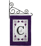 Classic C Initial - Simply Beauty Interests Vertical Impressions Decorative Flags HG130003 Made In USA