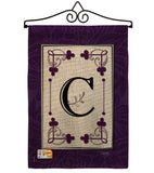 Classic C Initial - Simply Beauty Interests Vertical Impressions Decorative Flags HG130003 Made In USA