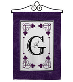 Classic G Initial - Simply Beauty Interests Vertical Impressions Decorative Flags HG130007 Made In USA