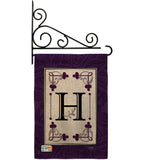 Classic H Initial - Simply Beauty Interests Vertical Impressions Decorative Flags HG130008 Made In USA