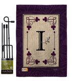 Classic I Initial - Simply Beauty Interests Vertical Impressions Decorative Flags HG130009 Made In USA