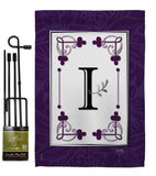 Classic I Initial - Simply Beauty Interests Vertical Impressions Decorative Flags HG130009 Made In USA