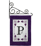 Classic P Initial - Simply Beauty Interests Vertical Impressions Decorative Flags HG130016 Made In USA