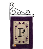 Classic P Initial - Simply Beauty Interests Vertical Impressions Decorative Flags HG130016 Made In USA