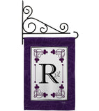 Classic R Initial - Simply Beauty Interests Vertical Impressions Decorative Flags HG130018 Made In USA